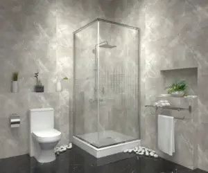 Foto Partisi Kaca tempered kamar mandi