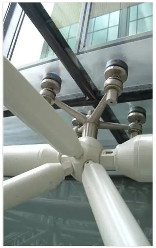 Foto cara pasang atap kaca spider system