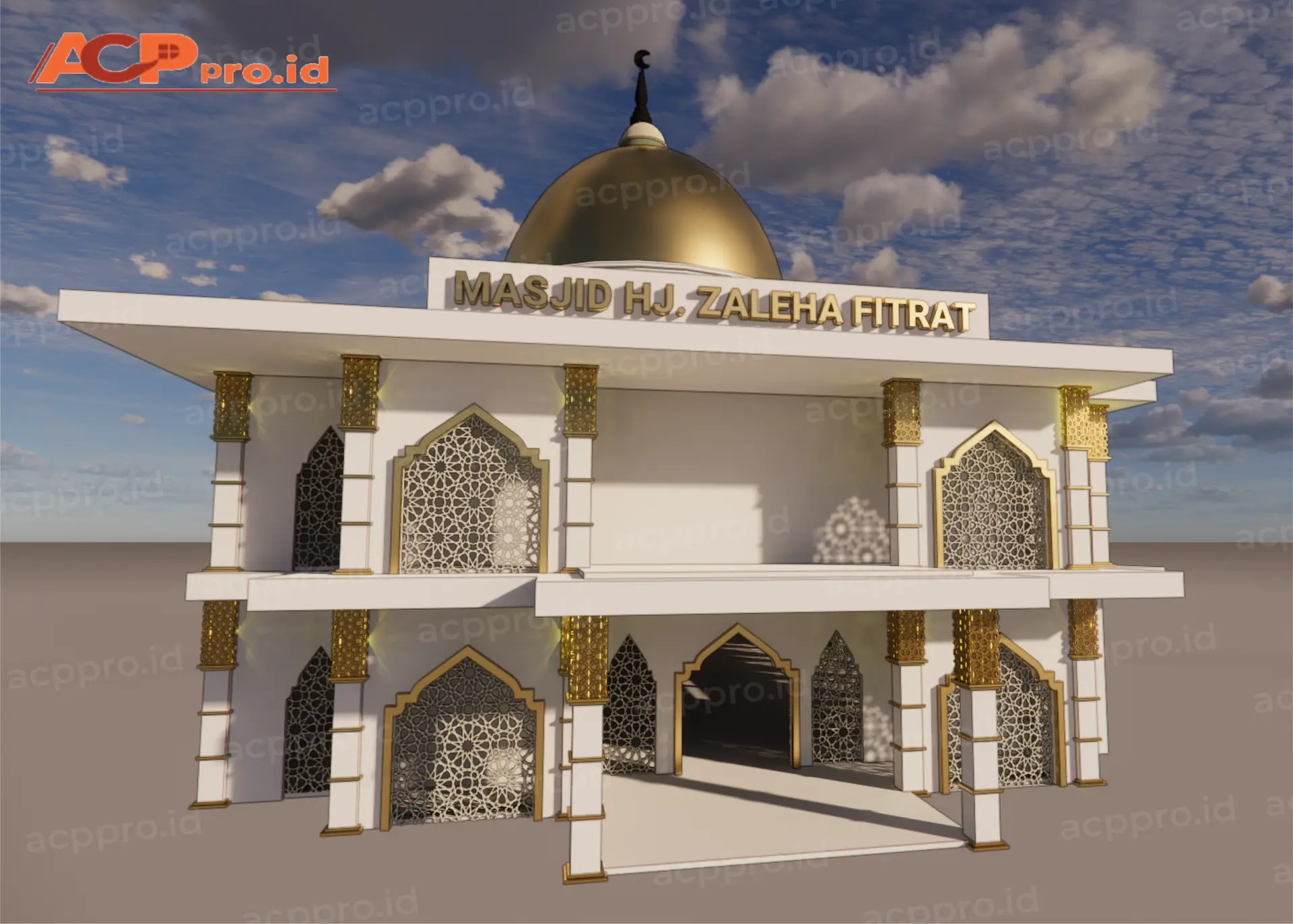 Material ACP untuk Kubah Masjid 2 Gambar desain kubah masjid acp