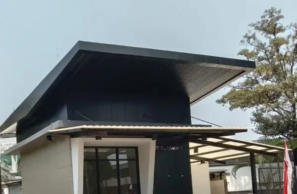 Ide Desain Gerbang Perumahan dengan ACP dan Manfaatnya 3 Atap ACP
