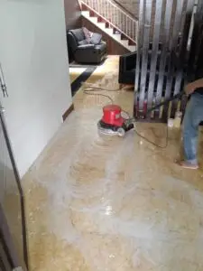 Foto Proses kristalisasi marmer