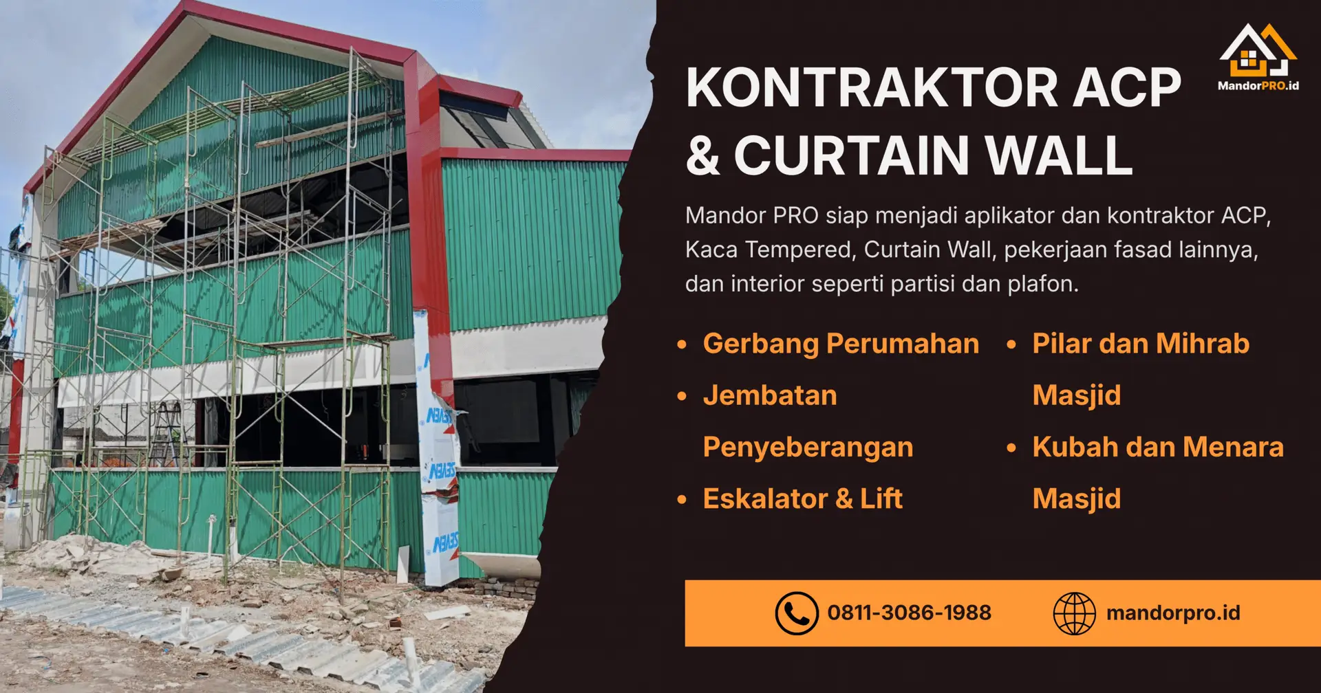 aplikator acp dan curtain wall