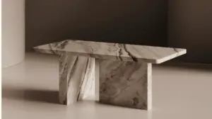 Foto desain meja marmer unik