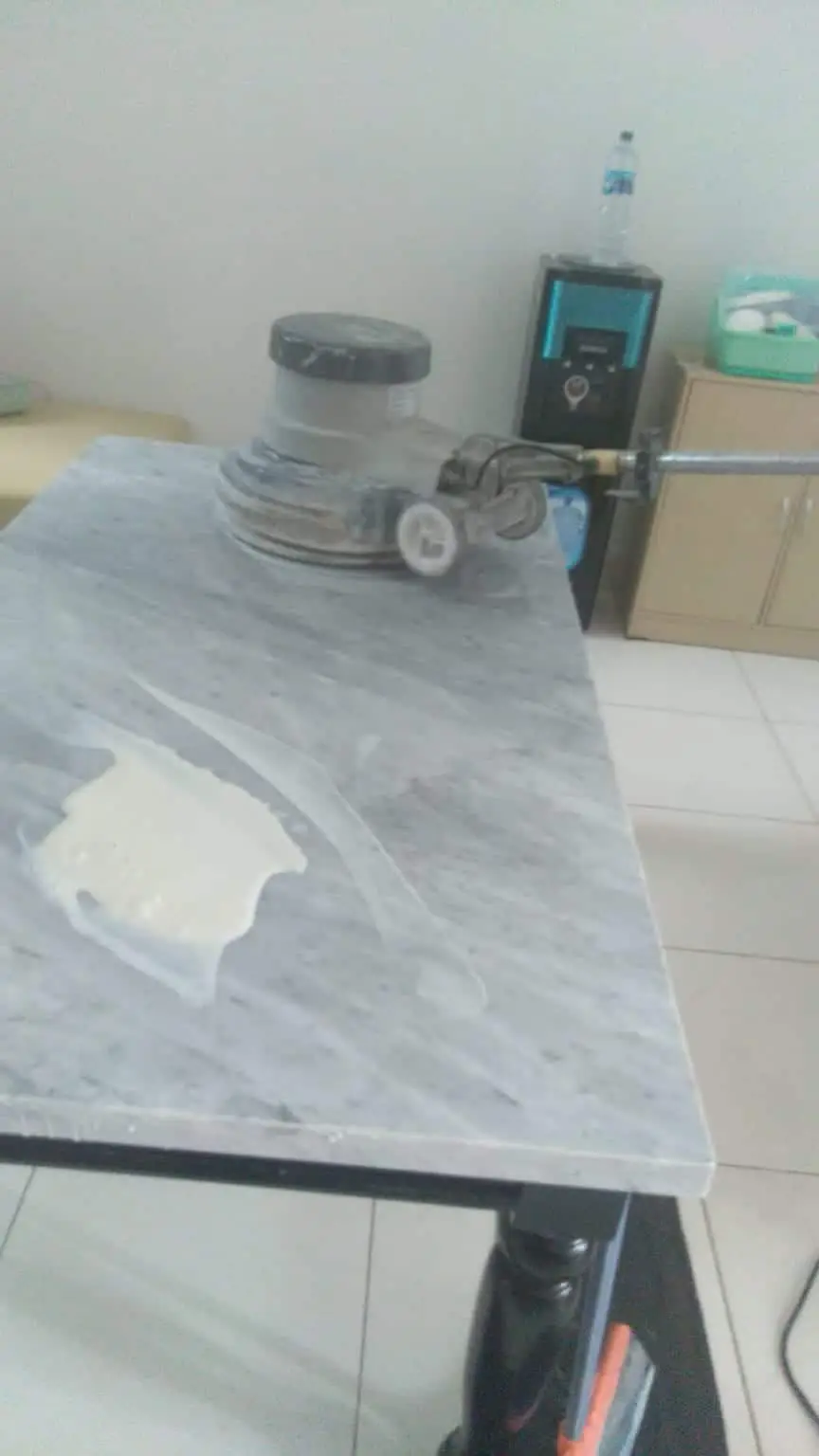 poles meja marmer di bekasi
