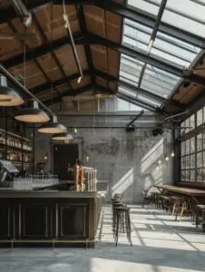 Tren Kafe Industrial Rangka Baja di Lingkungan Kampus 2 Foto kafe industrial rangka baja