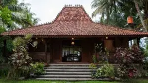 Ilustrasi rumah limasan