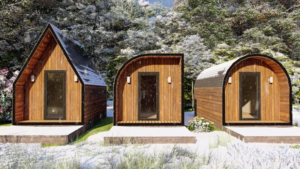 ilustrasi tenda glamping