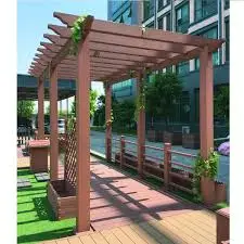 Ilustrasi pergola kayu