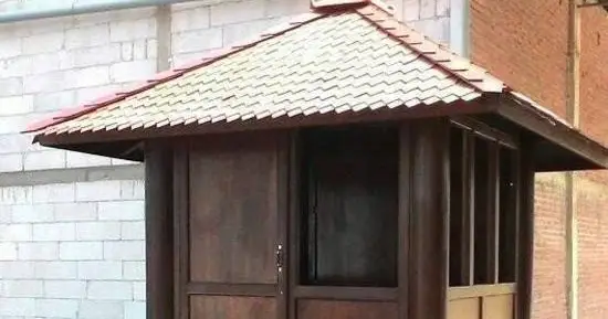 ilustrasi gazebo pos satpam 