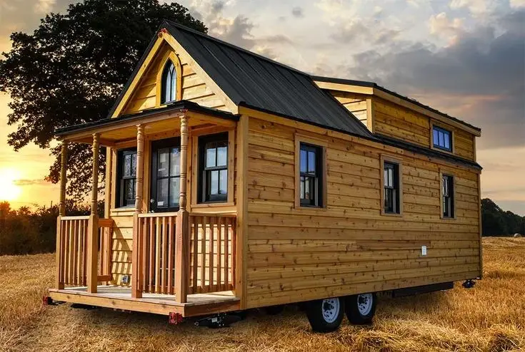 Foto rumah karavan kayu