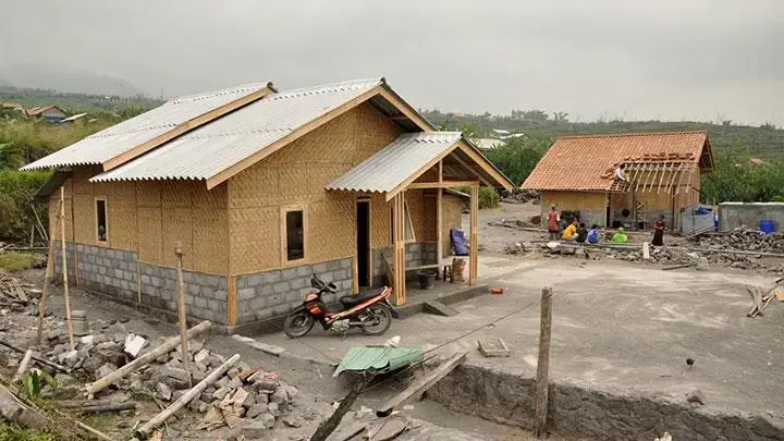 ilustrasi rumah tahan gempa