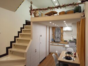 Tiny House dengan Konsep Rumah Mezanin 3 ilustrasi tiny house mezanine