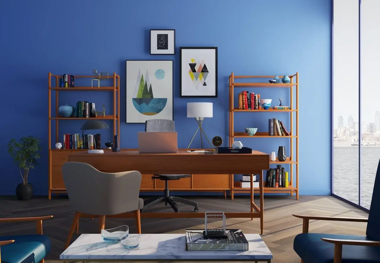 Ilustrasi Gaya rumah eclectic dan bold