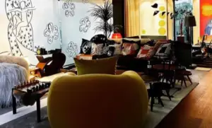 Ilustrasi Gaya rumah eclectic dan bold