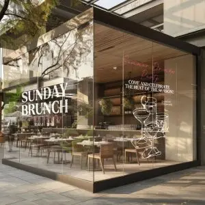 Inspirasi Signage Estetik untuk Coffee Shop Anda 6 Glass Window Lettering