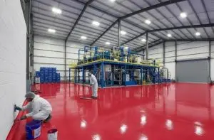 Perbedaan Epoxy Self Levelling dan Polyurethane, Mana yang Lebih Baik? 4 epoxy lantai pabrik