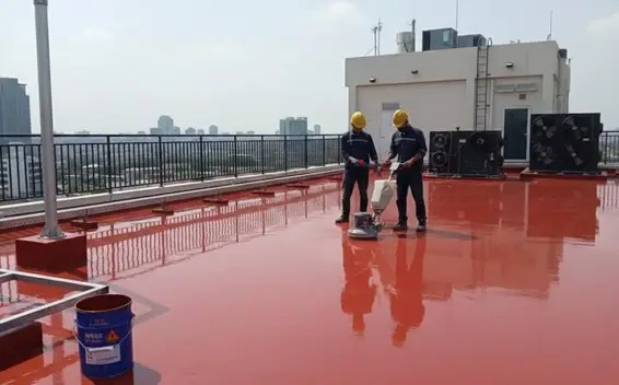 epoxy lantai pada rooftop