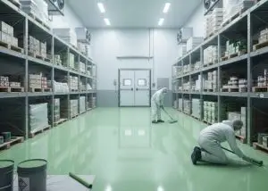 lantai epoxy dapur komersial