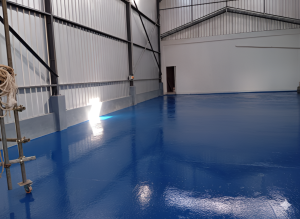 Epoxy Self Levelling, Solusi Kokoh, Rata, dan Estetik untuk Lantai Baru Gedung Anda! 4 lantai gudang setelah epoxy
